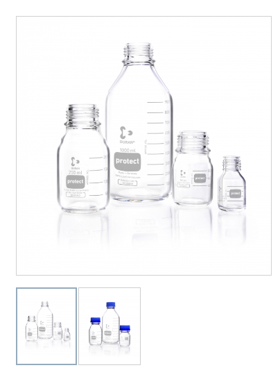 Chai trung tính trắng GL45 có phủ nhựa PU- DURAN